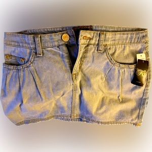 KLS Brushed Denim Mini Skirt